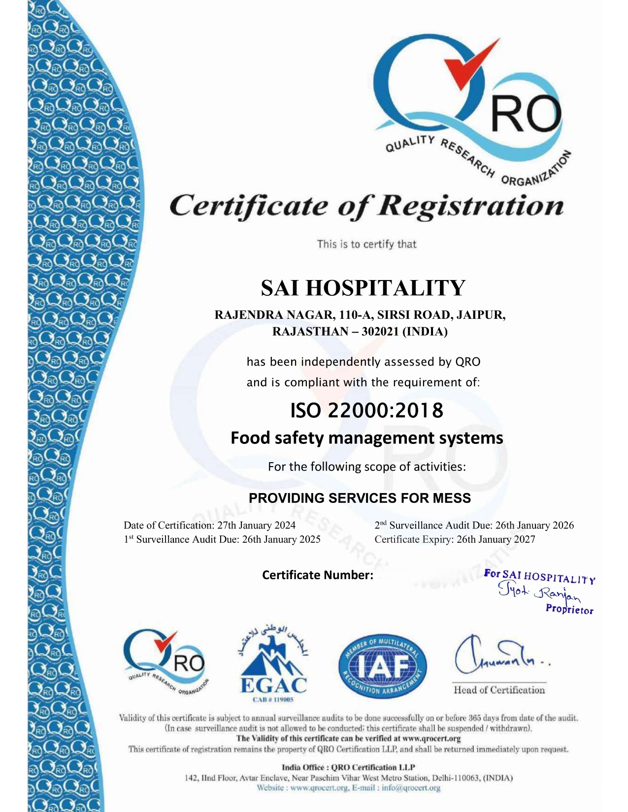 ISO 9001:2015 Certification