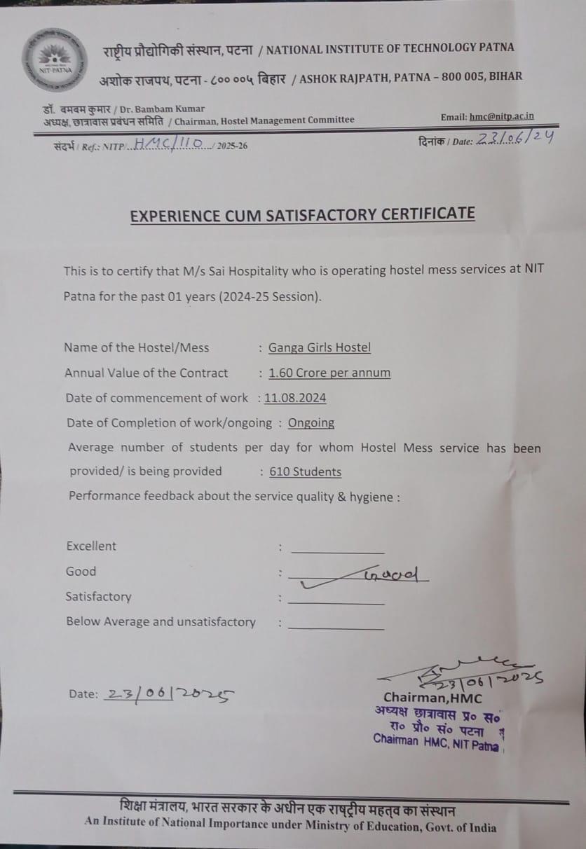 Official Accreditation Certificate